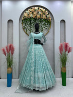 Buy Sky Blue Lehenga Choli Online at Best Price - Joshindia