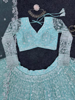 Buy Sky Blue Lehenga Choli Online at Best Price - Joshindia