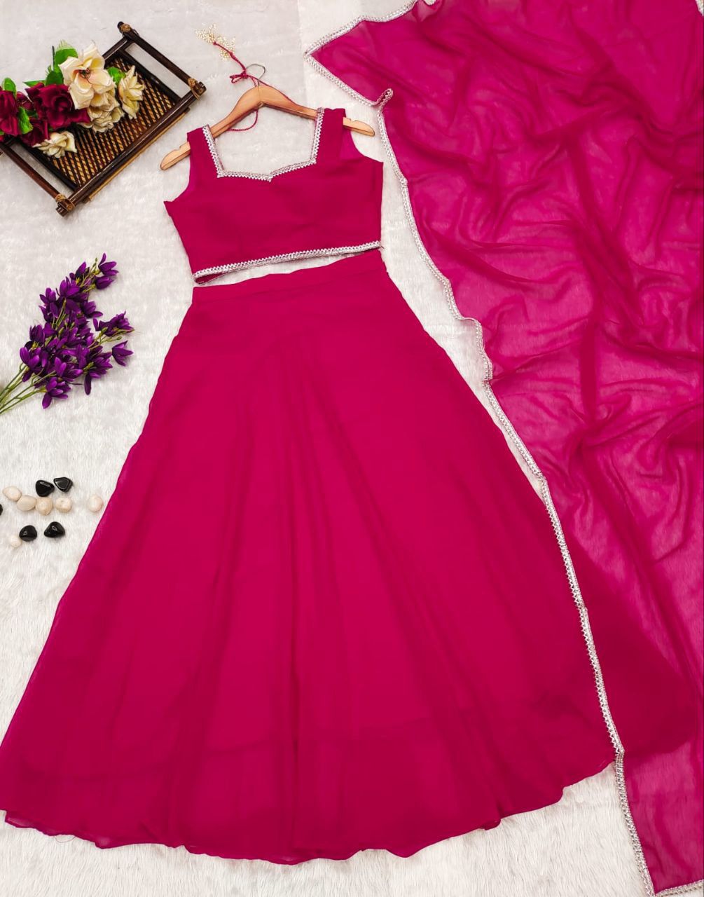 Pretty in Pink Lehenga Cholis - Joshindia