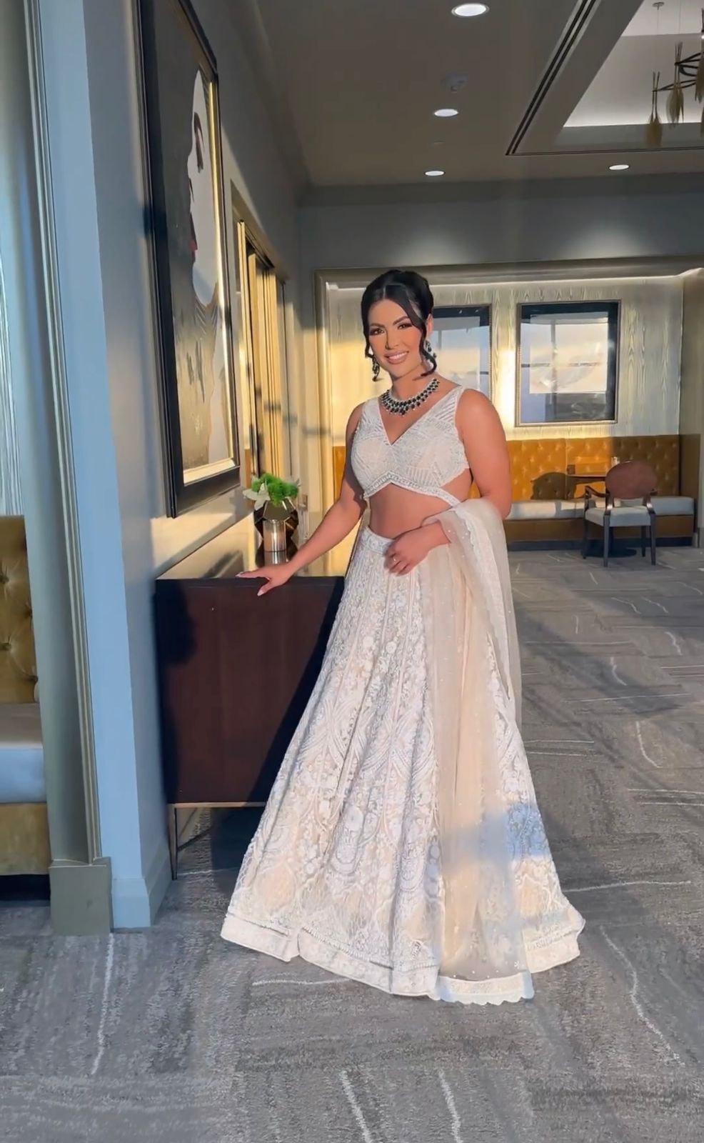 Georgette Embroidery With Sequins Work Wedding Wear Lehenga - Joshindia