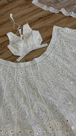 Georgette Embroidery With Sequins Work Wedding Wear Lehenga - Joshindia