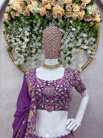 Buy Indian Designer Purple Lehenga Choli Online - Joshindia