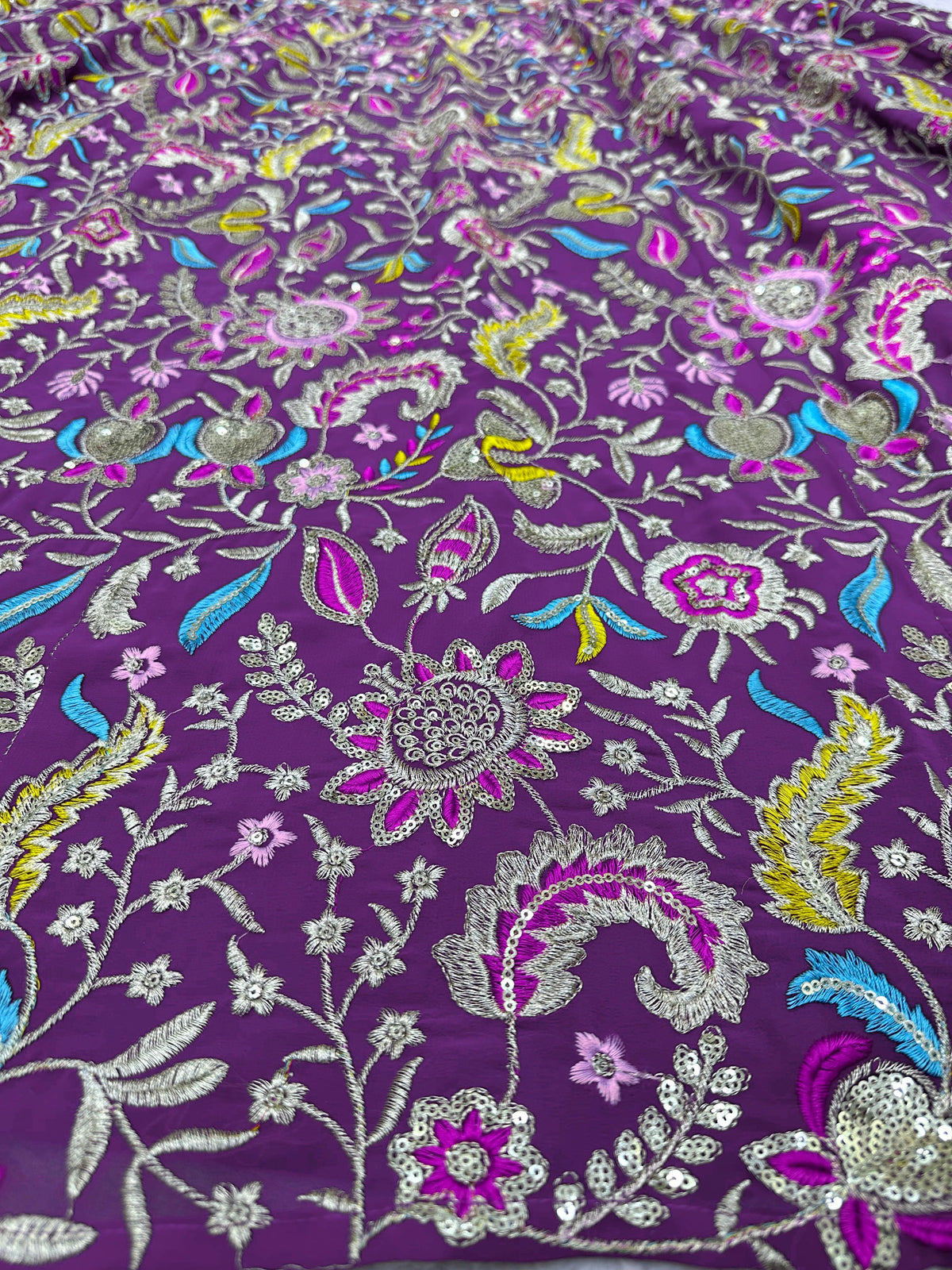 Buy Indian Designer Purple Lehenga Choli Online - Joshindia