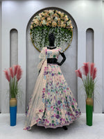 Buy Cream Color Lehenga Online At Best Price - Joshindia