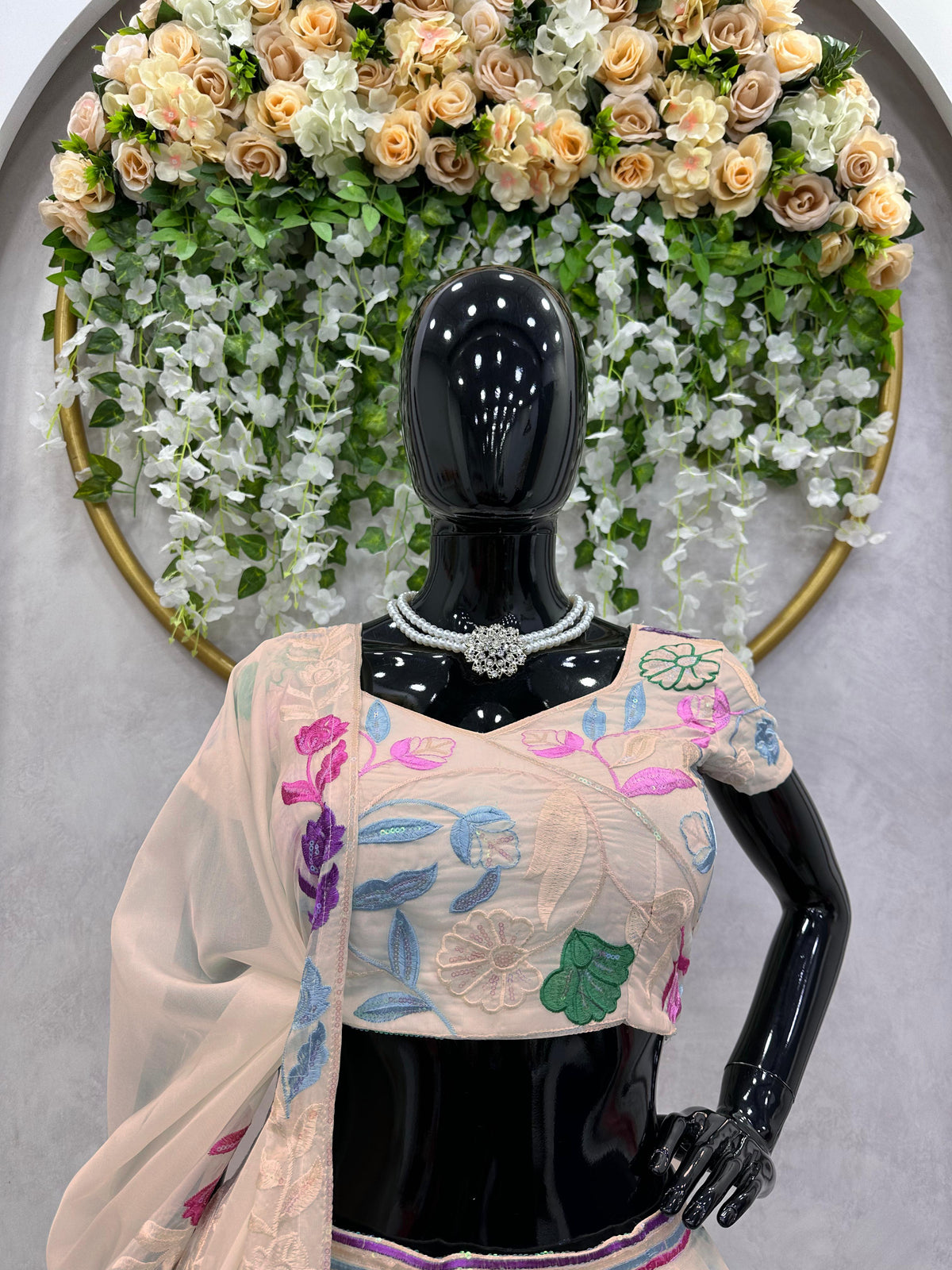 Buy Cream Color Lehenga Online At Best Price - Joshindia