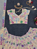 Buy Cream Color Lehenga Online At Best Price - Joshindia