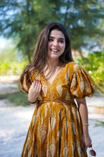 Shell Print One-Piece Maxi Dress - Joshindia