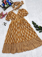 Shell Print One-Piece Maxi Dress - Joshindia