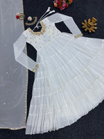Beautiful Designer Suit On Heavy Faux Georgette Fabric - Joshindia