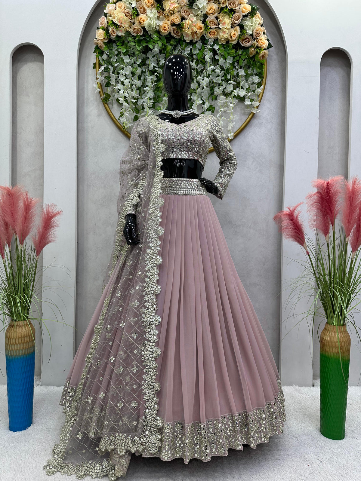 Desiger Georgette Lehenga Choli Online - Joshindia