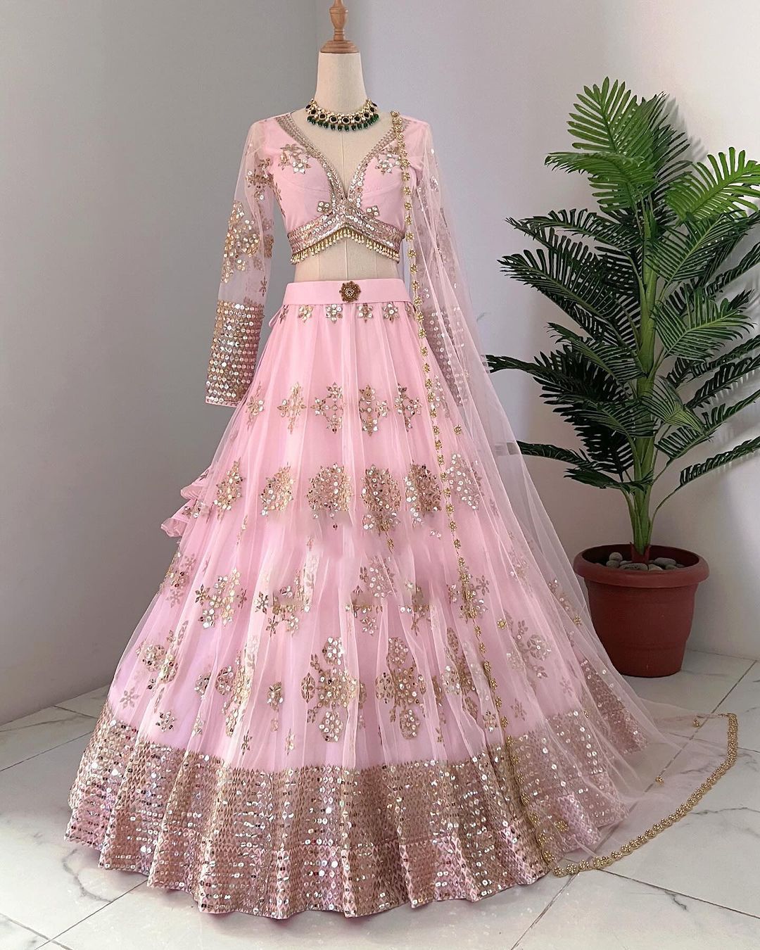 Buy New Launching wedding Designer Lehenga Choli in ButterflyNet - Joshindia