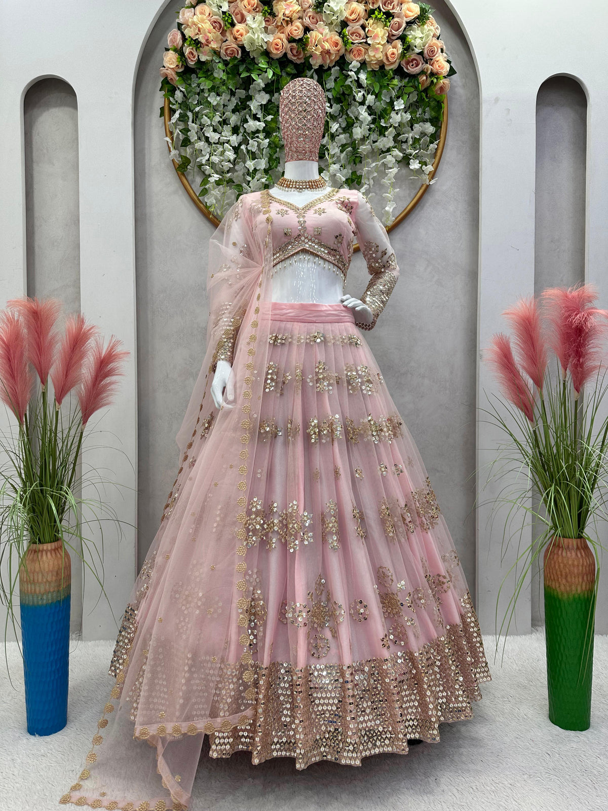 Buy New Launching wedding Designer Lehenga Choli in ButterflyNet - Joshindia