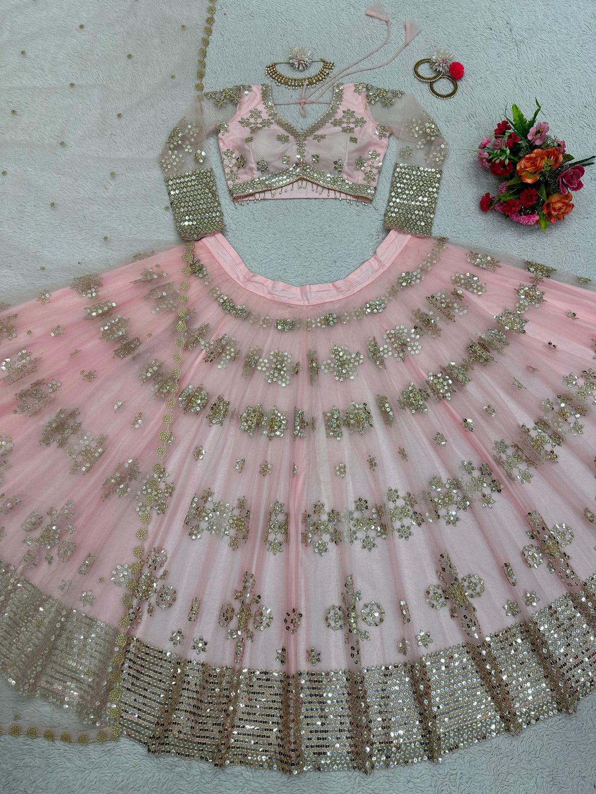 Buy New Launching wedding Designer Lehenga Choli in ButterflyNet - Joshindia