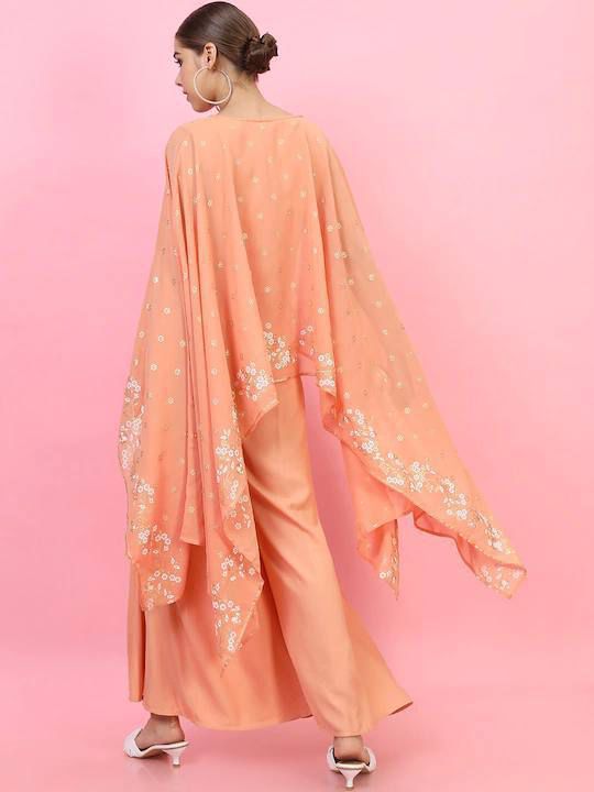 Buy Ethnic Peach Pounch Set For Women Online At Best Prices In India - Joshindia