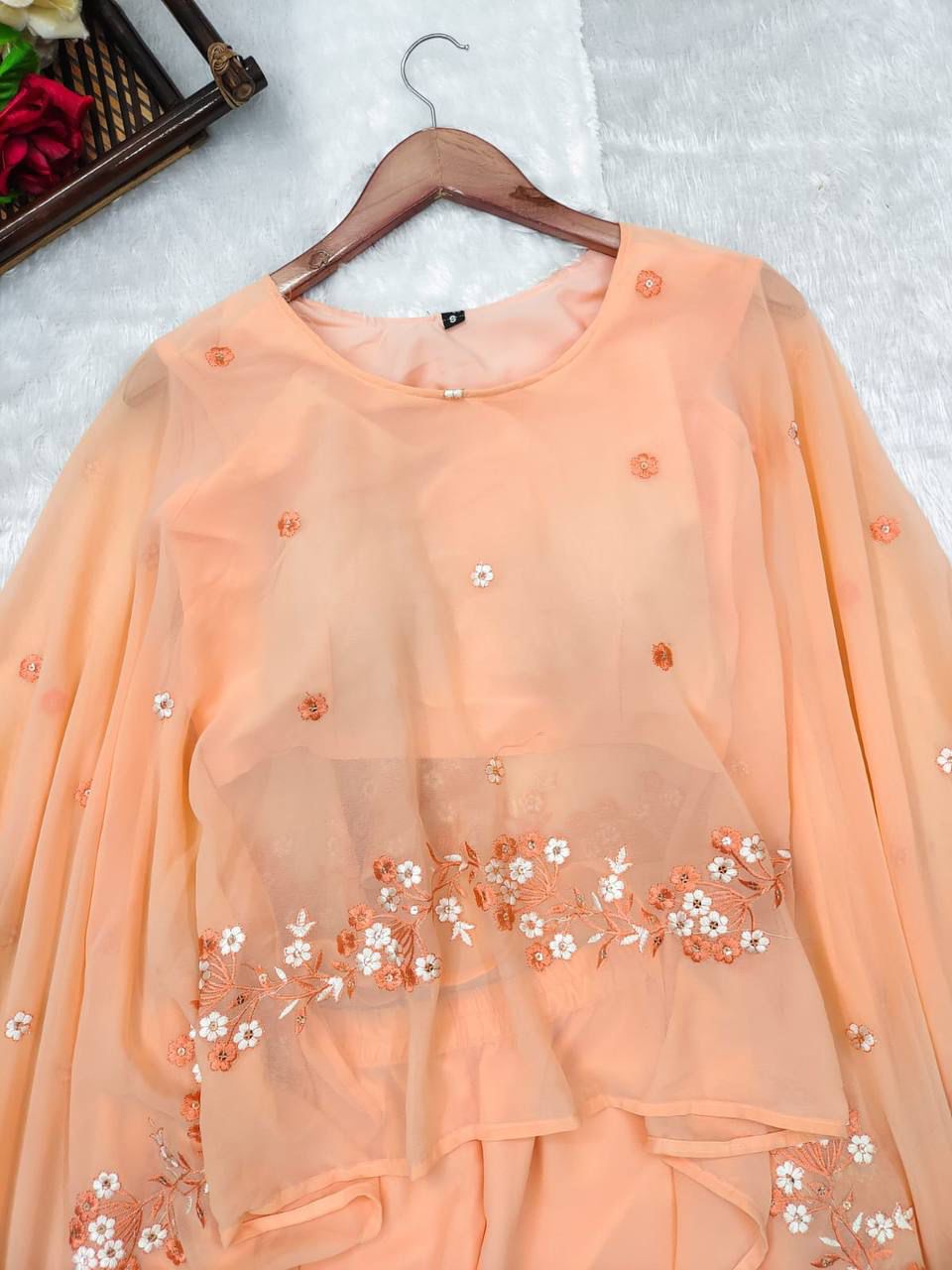 Buy Ethnic Peach Pounch Set For Women Online At Best Prices In India - Joshindia