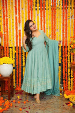 Buy Blue Chikankari Kurtis For Women - Joshindia