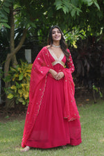 Readymade Alia Cut Gown With Dupatta Set - Joshindia