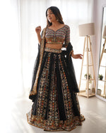 Designer traditional lehenga choli of embroidery sequence work - Joshindia