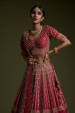 Bridal Rangoon Silk Lehenga with Sequins & Dori Work – Elegant Wedding Wear