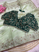 Premium Jimmy Choo Designer Saree with Embroidery Work