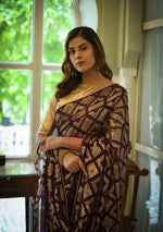 Buy Wine Colour Saree Online At Best Prices - JOSHINDIA - Joshindia