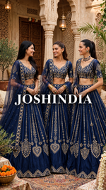 Premium Designer Blue Bridal Wedding lehenga
