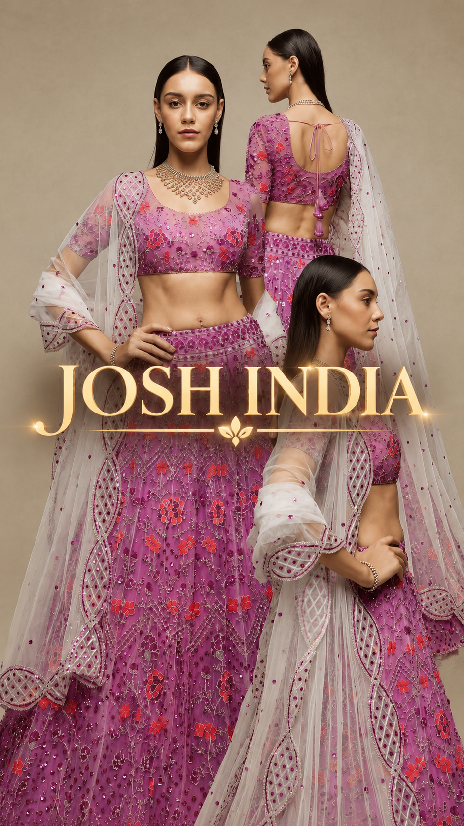 Purple Butterfly Net Lehenga Choli with Dupatta | Sequins Embroidery Semi-Stitched Party Wear