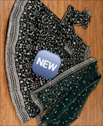 Turcoish Blue Color Heavy Bridal Lehenga For Wedding Reception - Joshindia