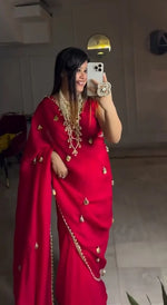 DesignerSoft Fendy Shiny Silk Saree with Blouse