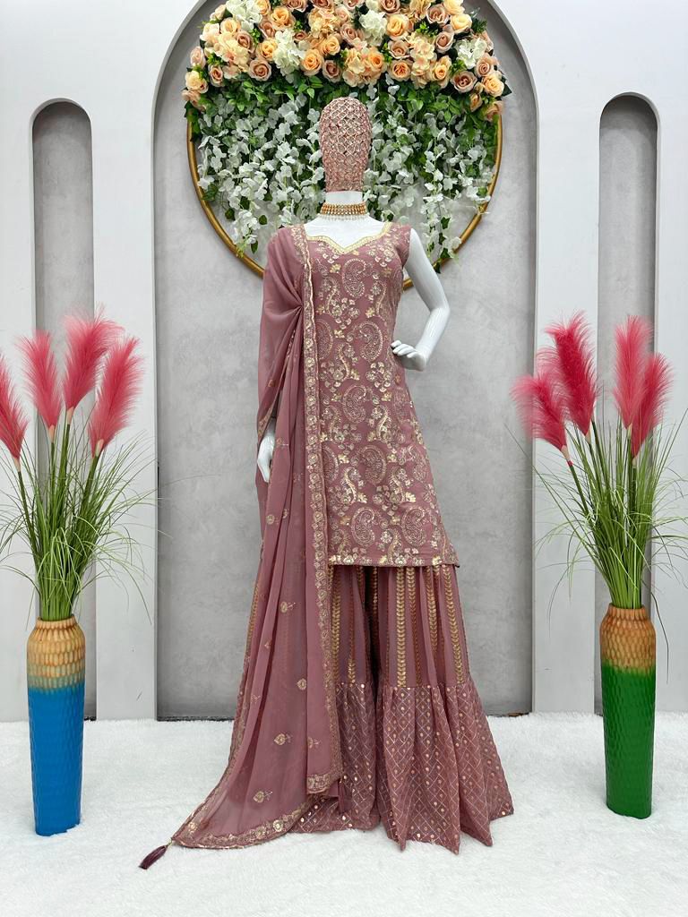 Buy Best Recptition Shararas Online - Joshindia