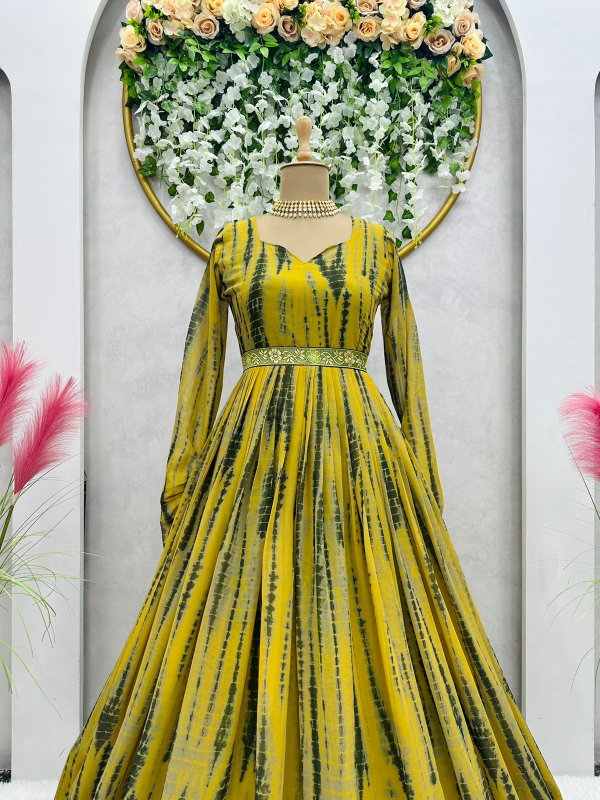 Buy Yellow Colour Gowns Online From Best Designs - Joshindia