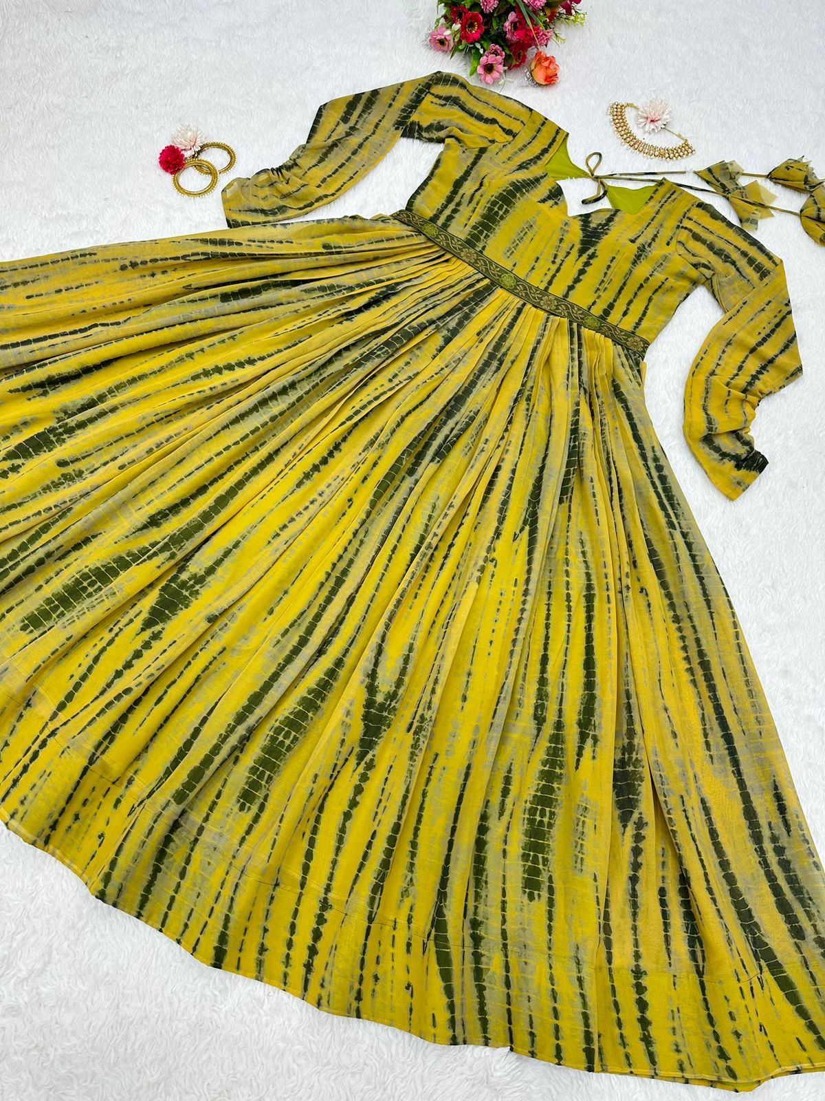 Buy Yellow Colour Gowns Online From Best Designs - Joshindia