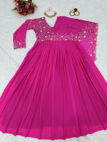 Buy Trendy Pink Gown Online in India - Joshindia