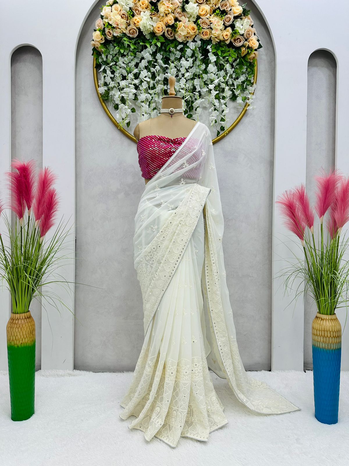 Shop Latest Reception Sarees Online - Joshindia