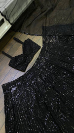 Buy Black Color Heavy Designer Sequence Work Lehenga Choli For Rich Look - Joshindia