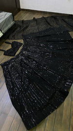 Buy Black Color Heavy Designer Sequence Work Lehenga Choli For Rich Look - Joshindia