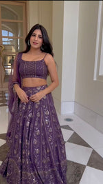 Buy Latest Purple Color Lehenga Choli Online at Best Price - Joshindia