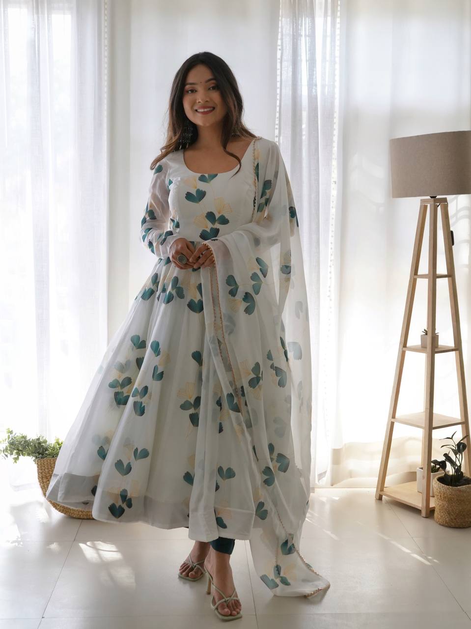 Buy White Anarkali online at Best Prices in India - Joshindia