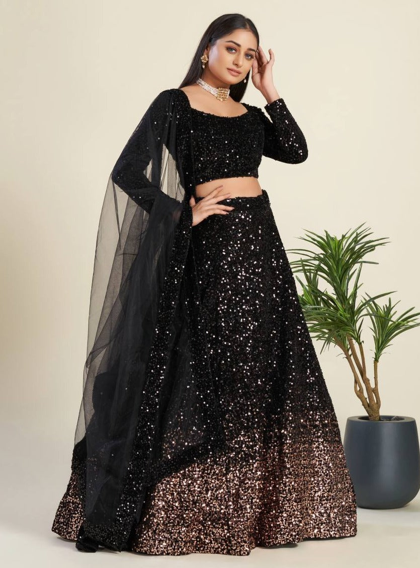 Buy Latest Black Color Lehenga Choli Online at Best Price - Joshindia