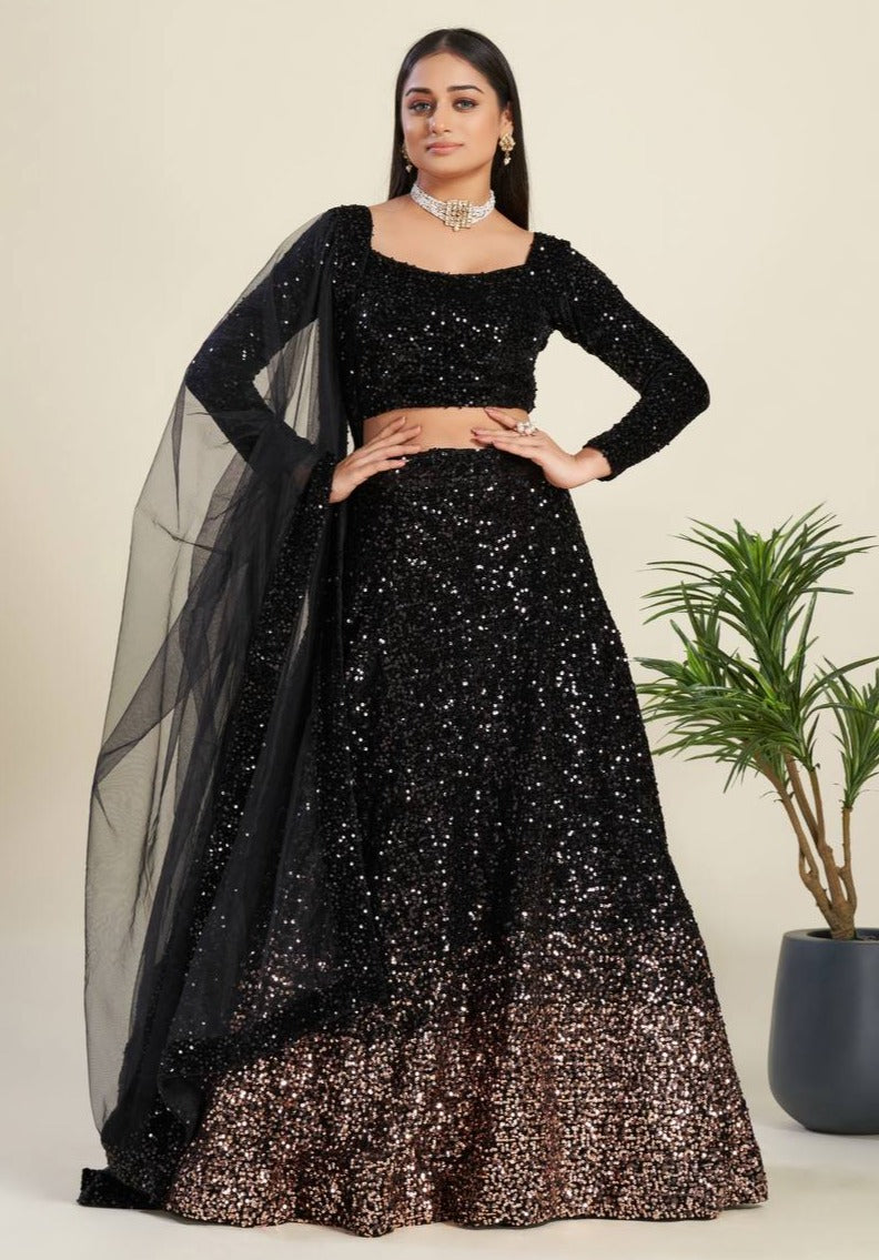 Buy Latest Black Color Lehenga Choli Online at Best Price - Joshindia