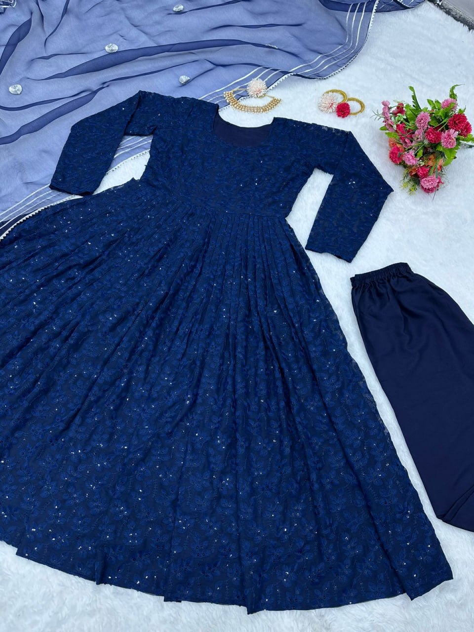 Buy Latest Blue Kurta Set For Women Online in India - Joshindia