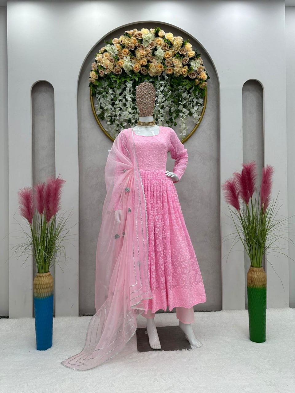 Buy Pink Womens Ethnic Sets Online at Best Prices In India - Joshindia