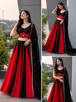 Navratri Special Cotton Lehenga Choli with Real Mirror Work