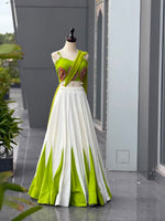 Navratri Special Cotton Lehenga Choli with Mirror Work & Georgette Dupatta
