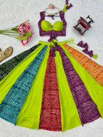 Heavy Rayon Digital Print Lehenga Choli | Full Stitched Boutique Lehenga for Women