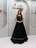 Navratri Special Lehenga Choli with Mirror Work Jacket | Fully Stitched 