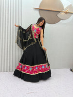 Navratri Special Pure Cotton Lehenga Choli with Mirror Work & Embroidered Dupatta