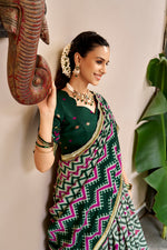 Tasar Silk Lehenga with Ikat & Foil Print – Festive Designer Lehenga Choli Set