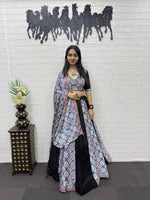 Premium Ajrakh Printed Lehenga Choli – Navratri Special Heavy Rayon Cotton Set