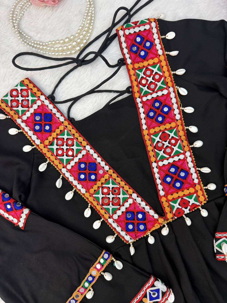 Heavy Rayon Silk Top Plazo Set with Real Mirror Embroidery & Kodi Work | Ready to Wear